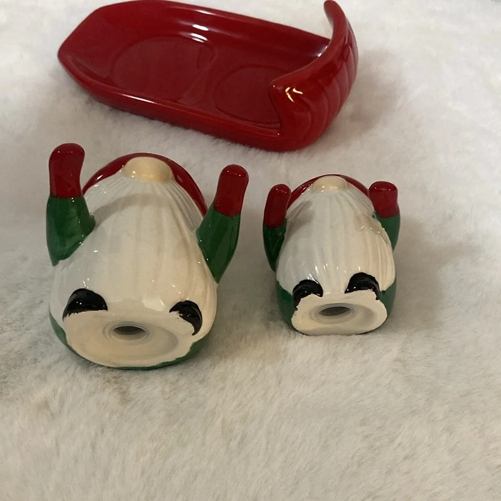 Ceramic Christmas Gnome Shakers